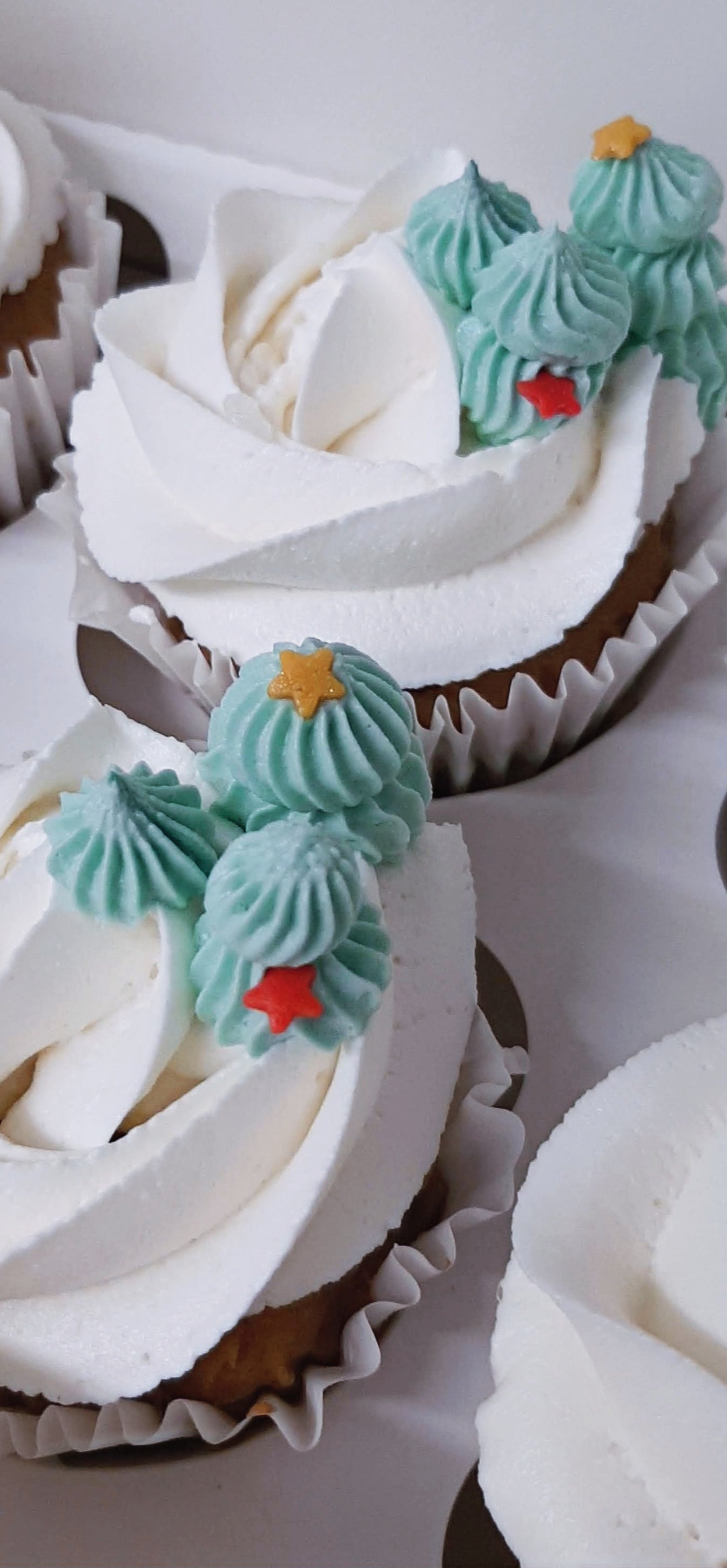 Christmas 4" Bento Cake and Cupcakes image 2