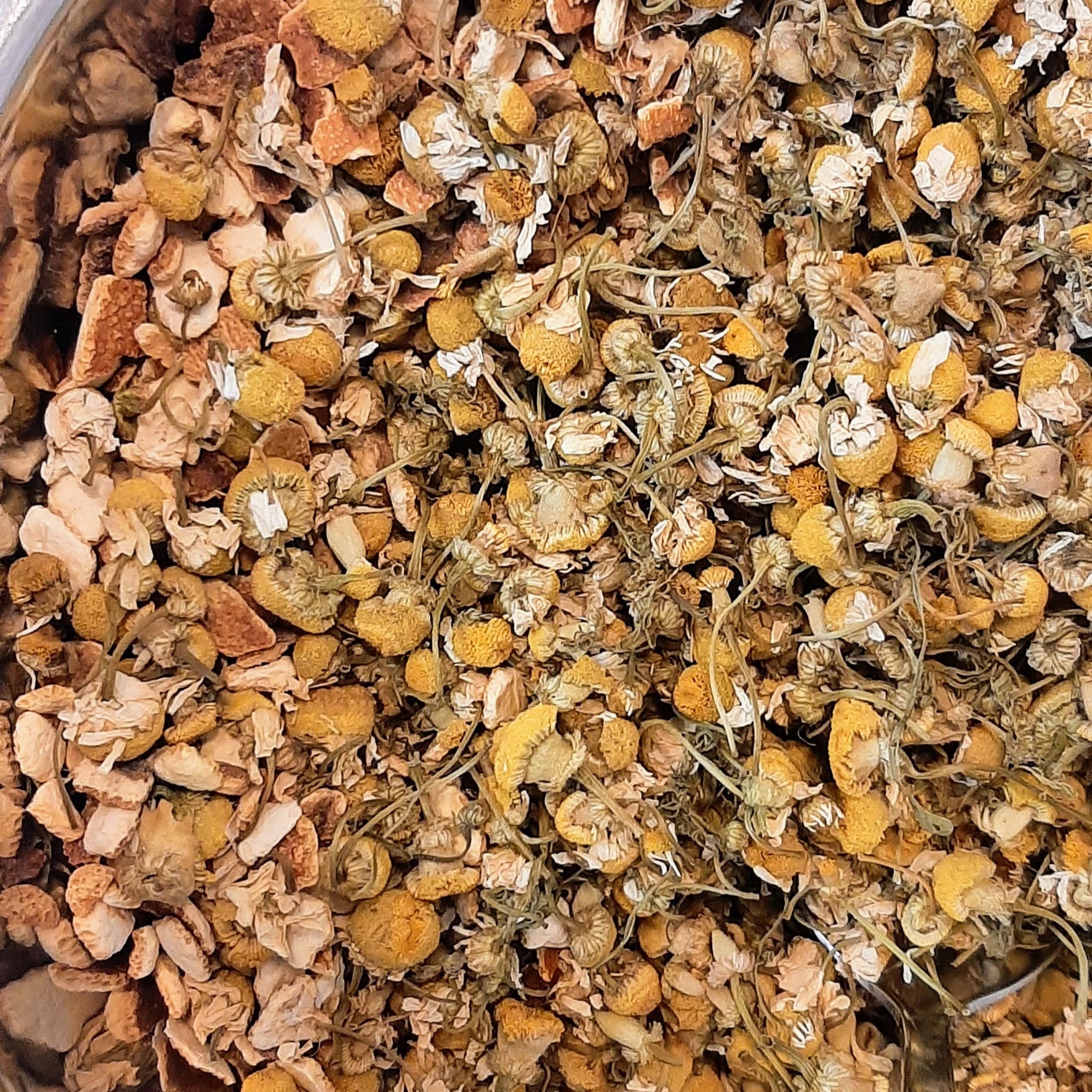 Chamomile, Orange & Turmeric Loose Leaf Tea - Golden Bloom Infusion image 3