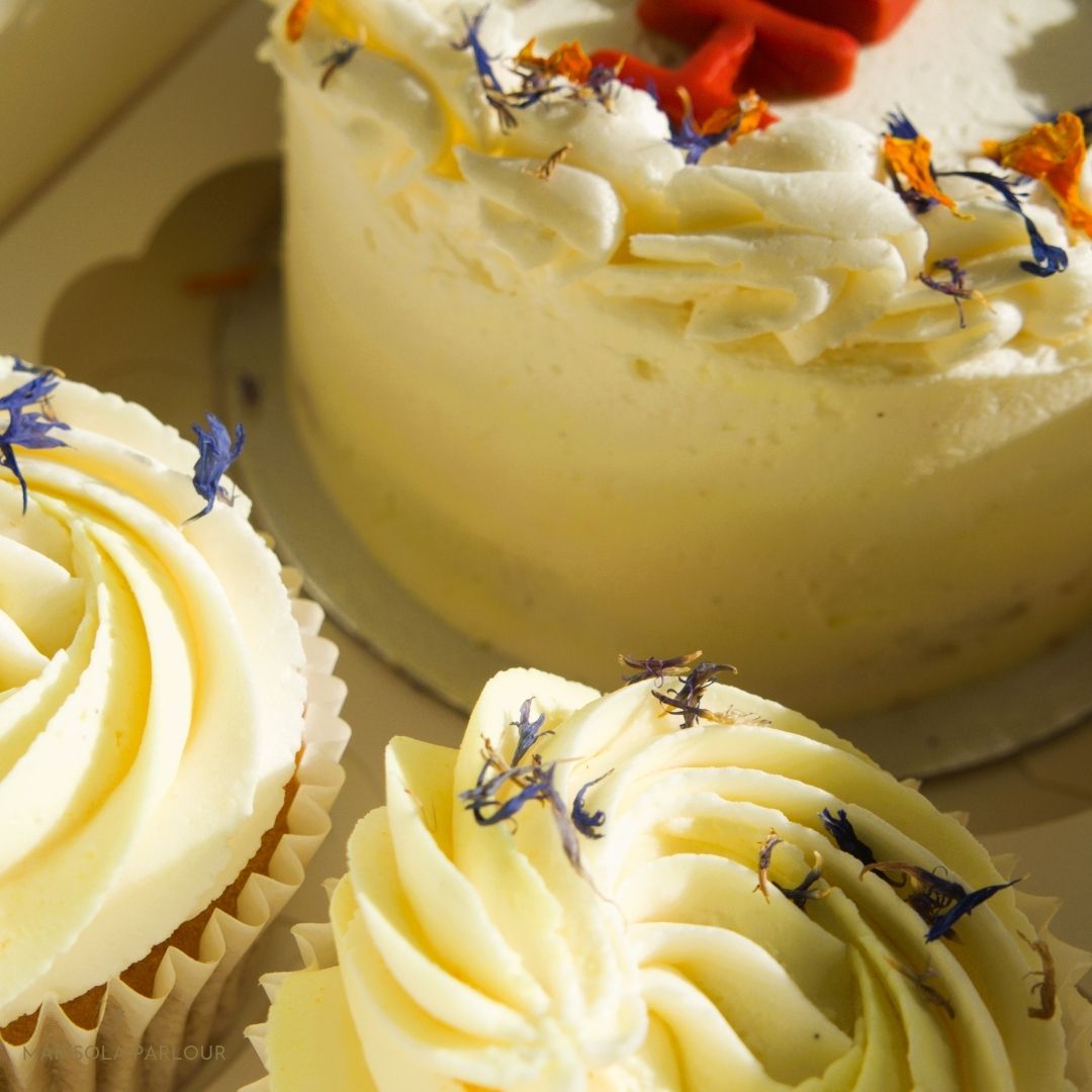 4" Bento Cake and Cupcakes image 2