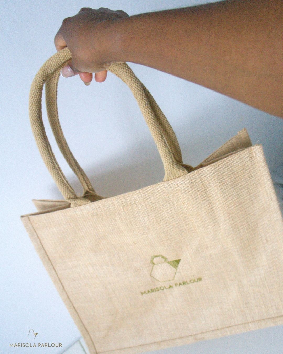 Reusable Jute Gift Bag – Navy or Natural | Multiple Sizes