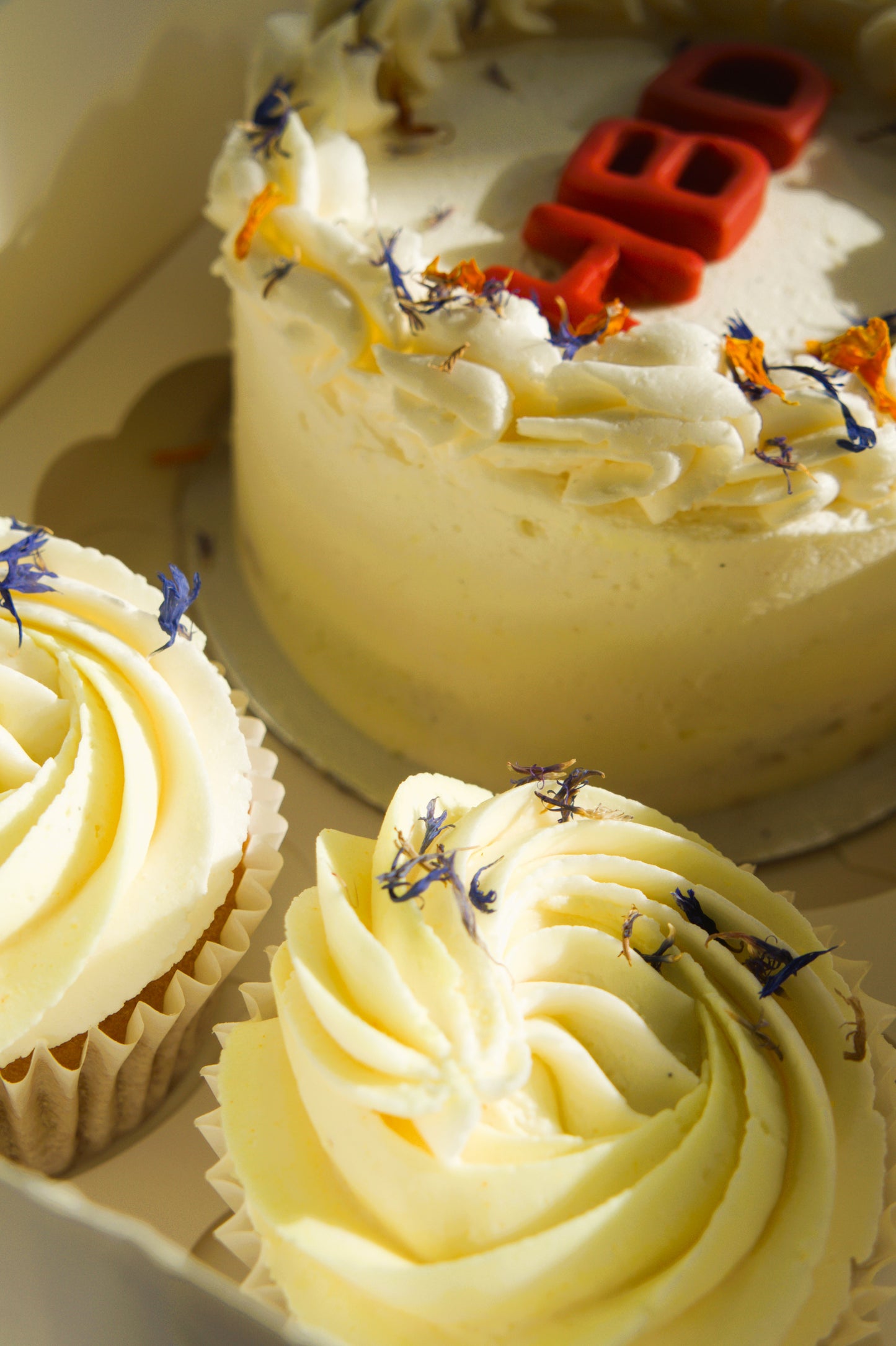 4" Bento Cake and Cupcakes image 0