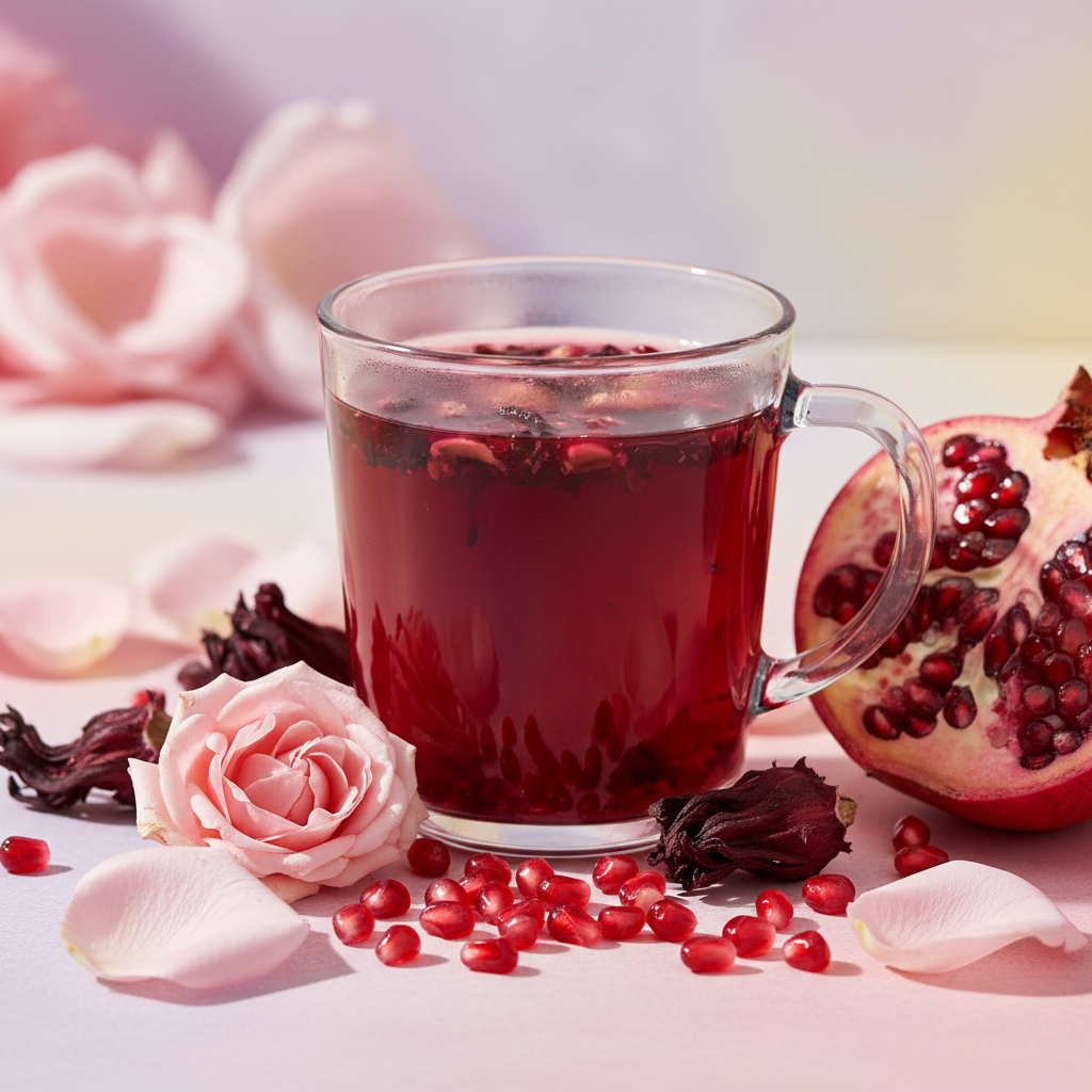 Hibiscus, Pomegranate & Rose Loose Leaf Tea - Blossom Infusion
